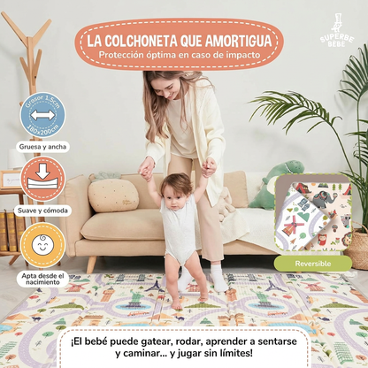 Alfombra para Bebés Acolchada Plegable